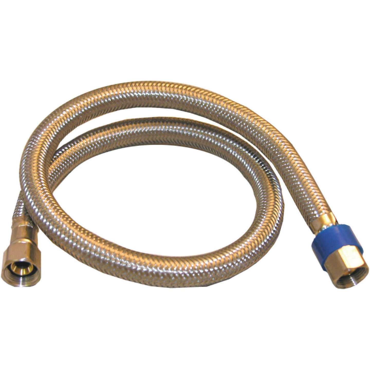 Lasco 3/8 In.C x 3/8 In.C x 24 In. L Braided Stainless Steel Flex Line Appliance Water Connector Image 1