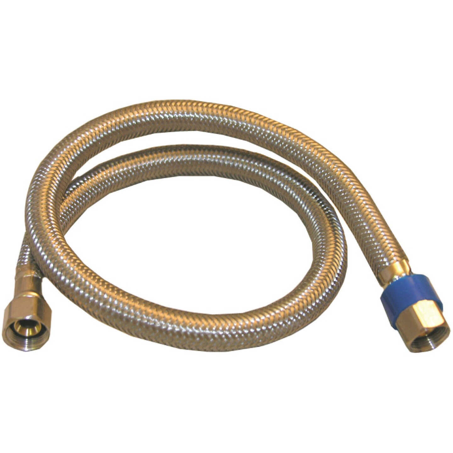 Lasco 3/8 In.C x 3/8 In.C x 36 In. L Braided Stainless Steel Flex Line Appliance Water Connector Image 1