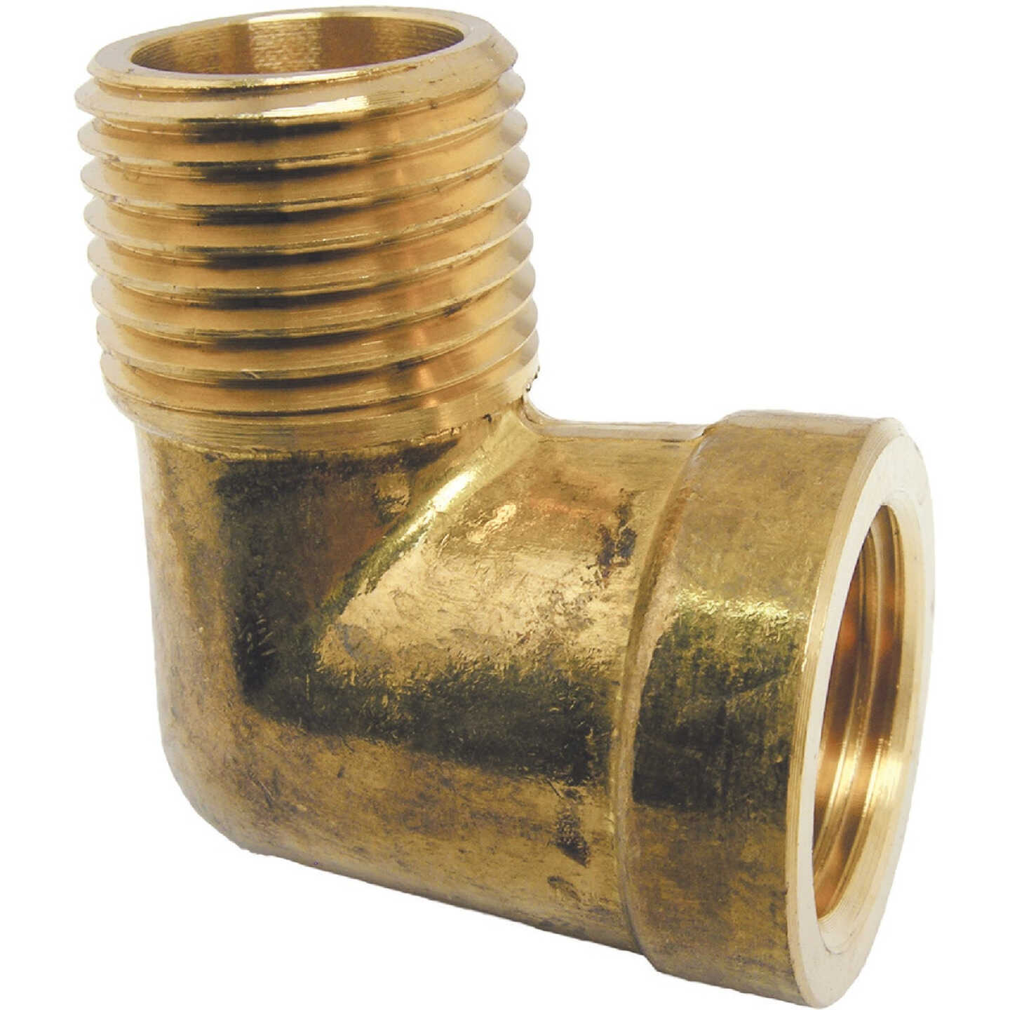 Lasco 1/2 In. FPT x 1/2 In. MPT 90 Deg. Street Brass Elbow (1/4 Bend) Image 1