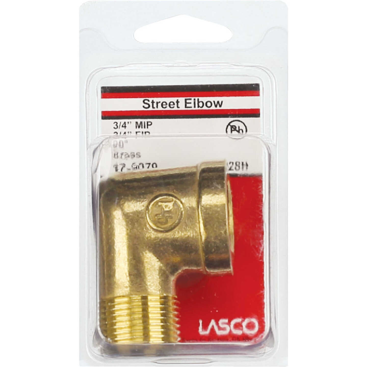 Lasco 3/4 In. FPT x 3/4 In. MPT 90 deg Street Brass Elbow Image 2