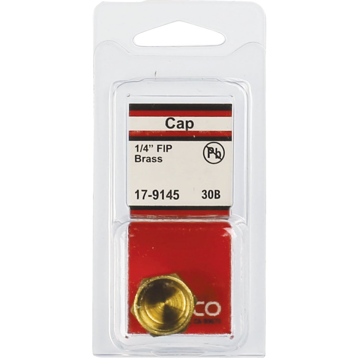 Lasco 1/4 In. Red Brass Threaded Pipe Cap Image 2
