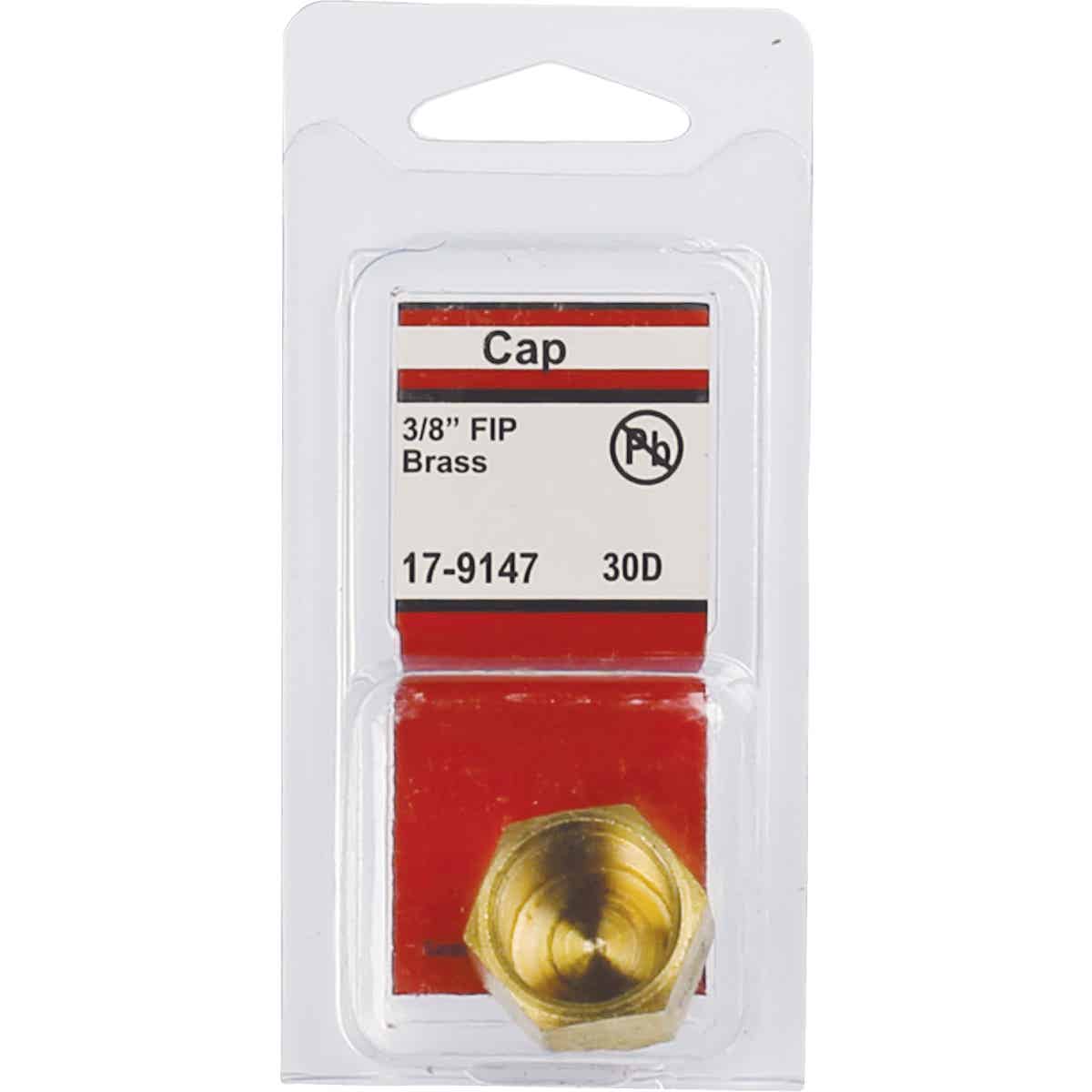 Lasco 3/8 In. Red Brass Threaded Pipe Cap Image 2