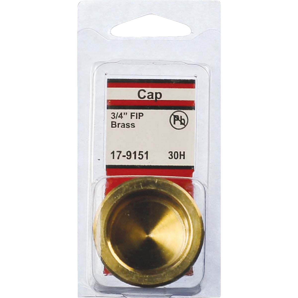 Lasco 3/4 In. Red Brass Threaded Pipe Cap Image 2