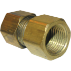 Lasco 1/2 In. C x 3/8 In. FPT Brass Compression Adapter Image 1