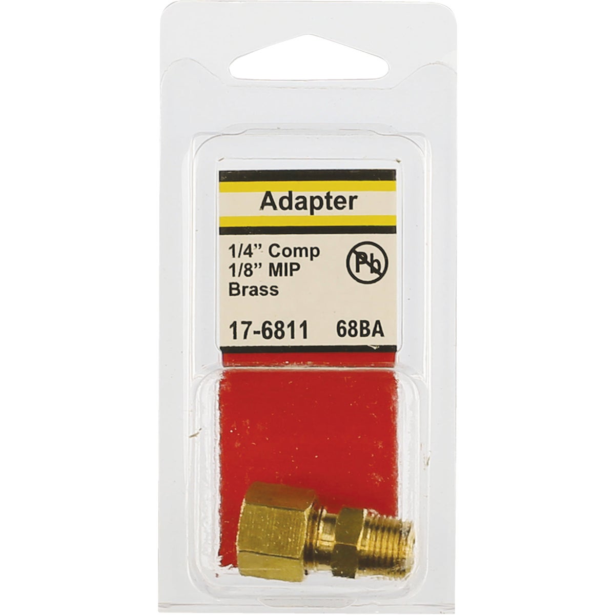 Lasco 1/4 In. C x 1/8 In. MPT Brass Compression Adapter Image 2