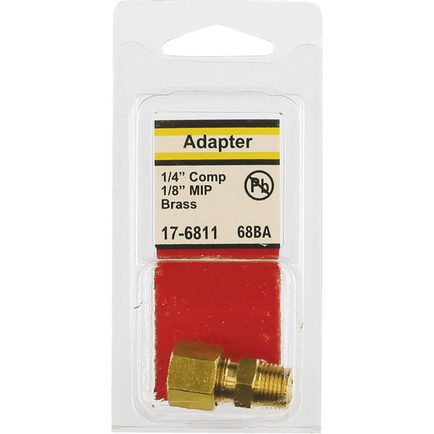 Lasco 1/4 In. C x 1/8 In. MPT Brass Compression Adapter Image 2