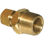 Lasco 1/4 In. C x 3/8 In. MPT Brass Compression Adapter Image 1