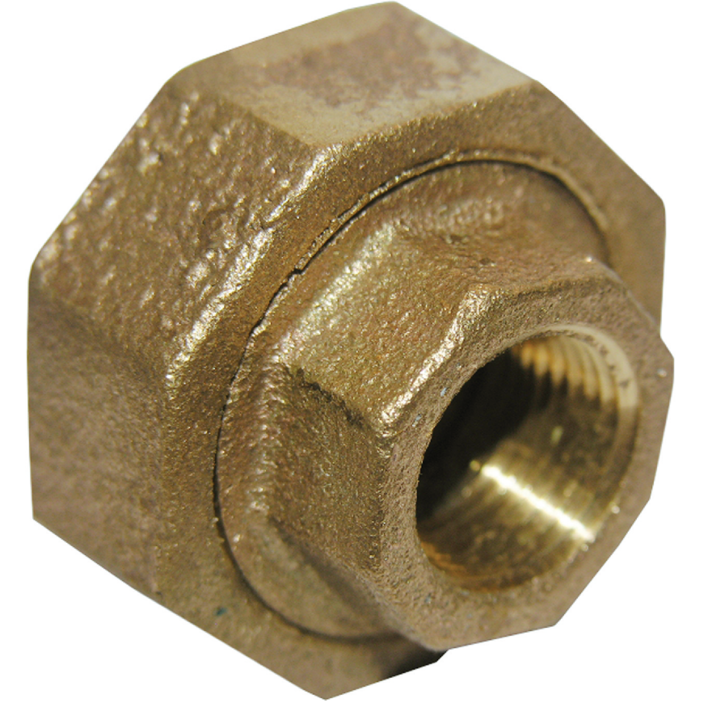 Lasco 1/4 In. FPT x 1/4 In. FPT Red Brass Threaded Union Image 1