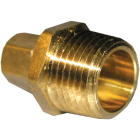 Lasco 1/4 In. C x 1/2 In. MPT Brass Compression Adapter Image 1