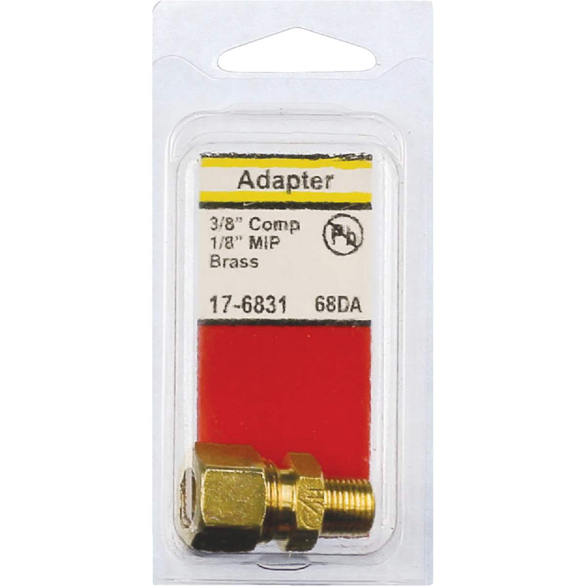 Lasco 3/8 In. C x 1/8 In. MPT Brass Compression Adapter Image 2