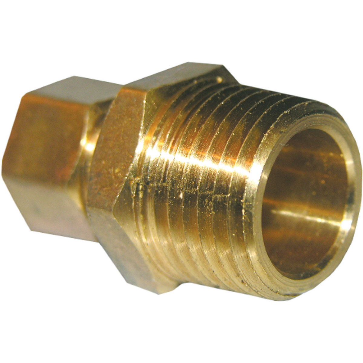 Lasco 3/8 In. C x 3/8 In. MPT Brass Compression Adapter Image 1