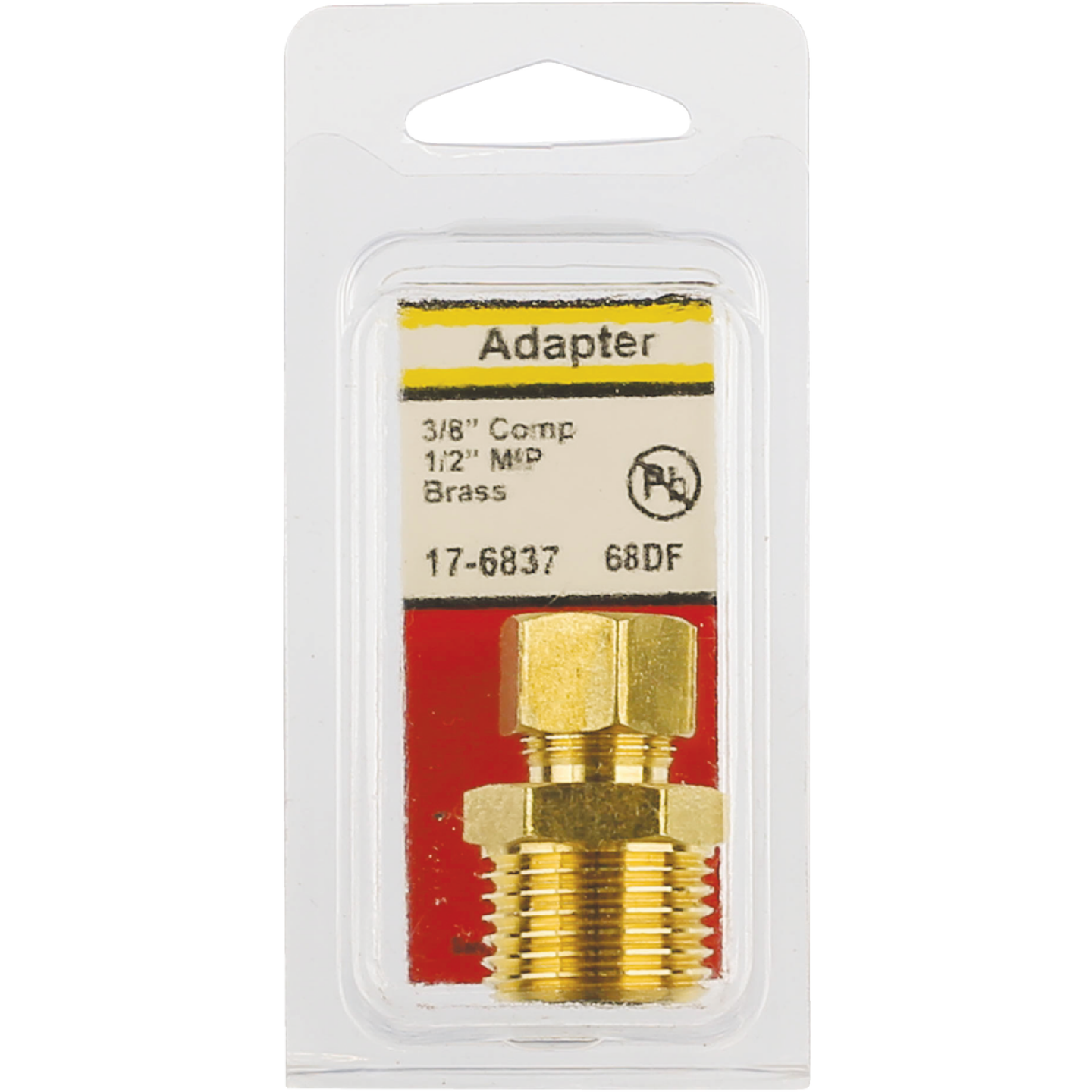 Lasco 3/8 In. C x 1/2 In. MPT Brass Compression Adapter Image 2