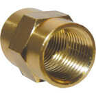 Lasco 3/8 In. FPT x 3/8 In. FPT Yellow Brass Coupling Image 1