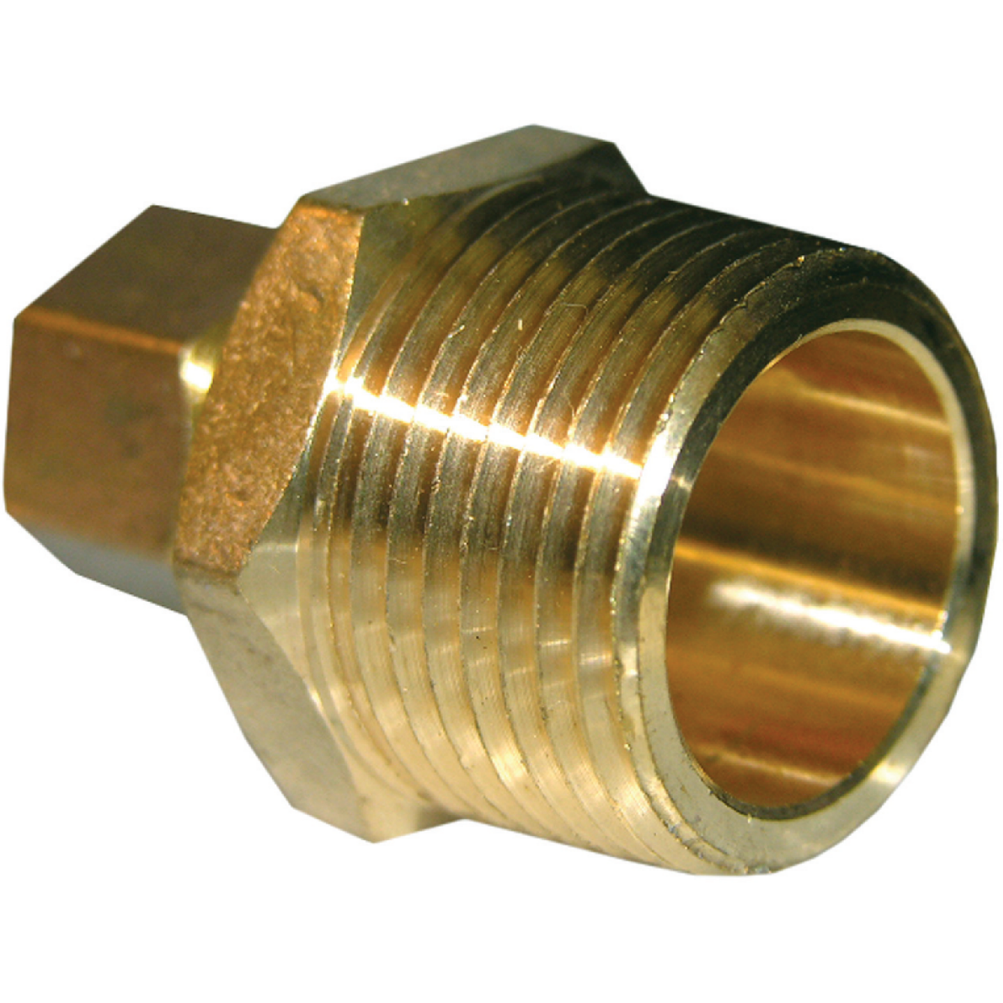 Lasco 3/8 In. C x 3/4 In. MPT Brass Compression Adapter Image 1