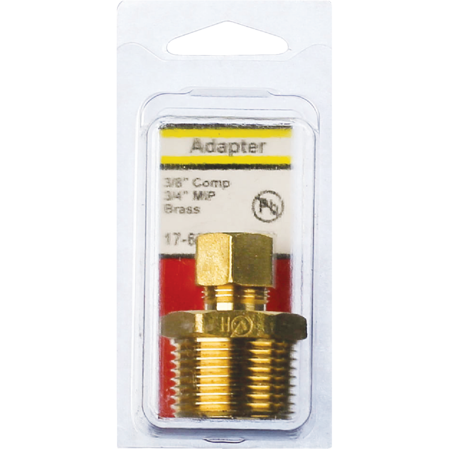 Lasco 3/8 In. C x 3/4 In. MPT Brass Compression Adapter Image 2