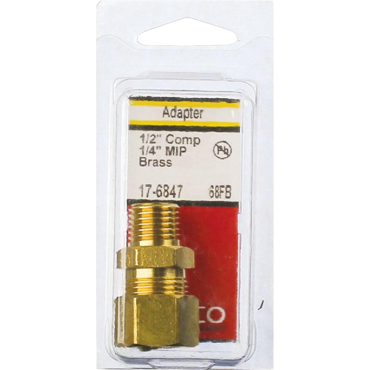 Lasco 1/2 In. C x 1/4 In. MPT Brass Compression Adapter Image 2