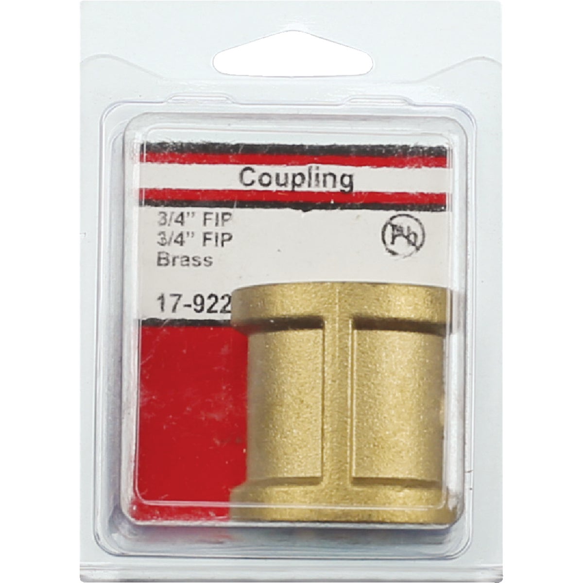 Lasco 3/4 In. FPT x 3/4 In. FPT Red Brass Coupling Image 2