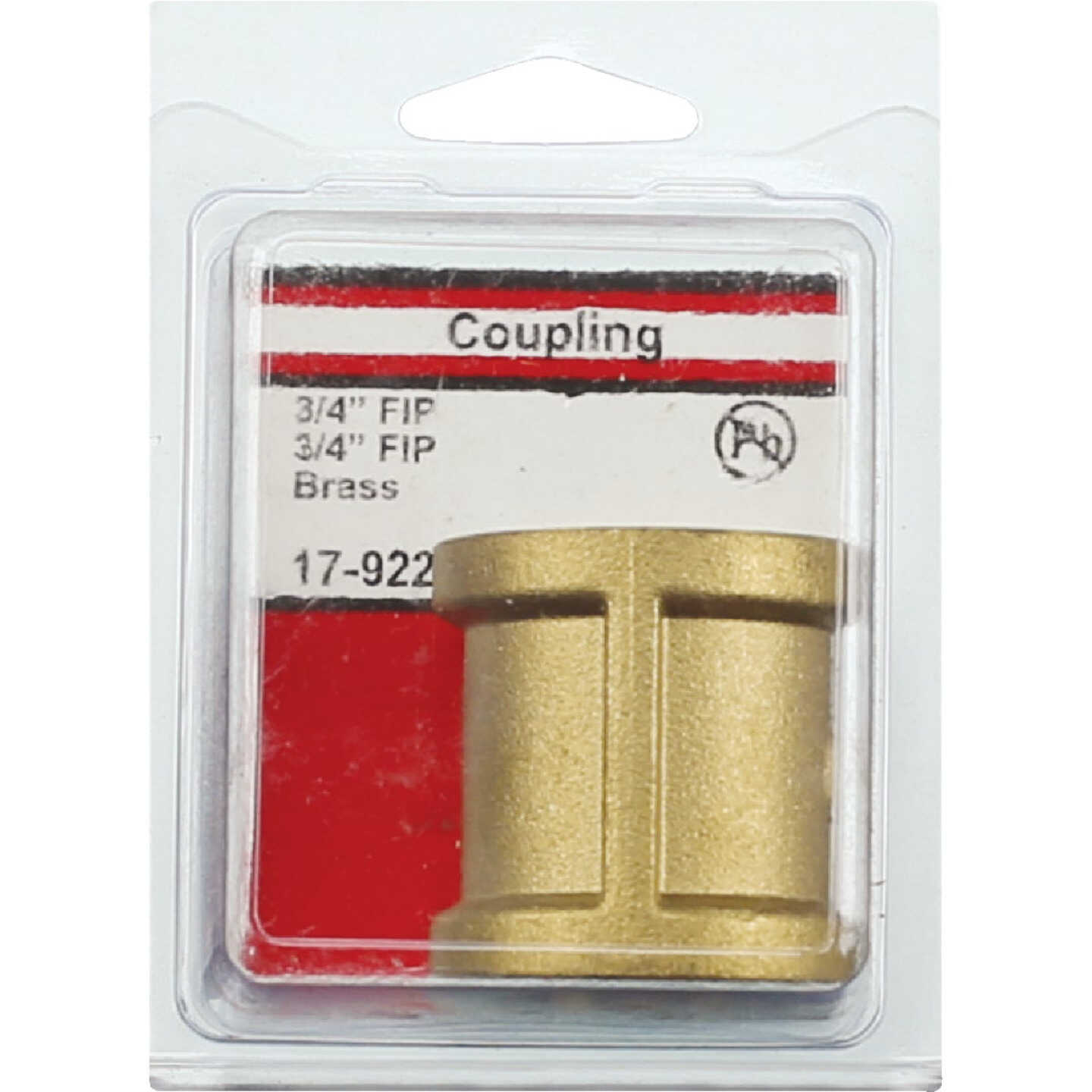 Lasco 3/4 In. FPT x 3/4 In. FPT Red Brass Coupling Image 2