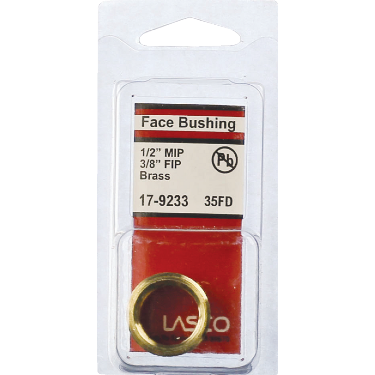 Lasco 1/2 In. MPT x 3/8 In. FPT Brass Face Bushing Image 2