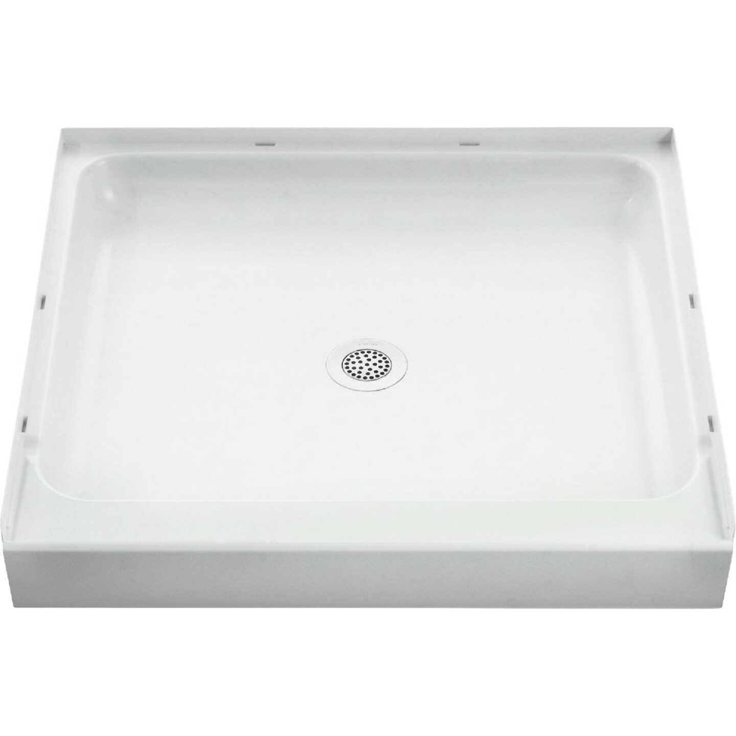 Sterling Ensemble 36 In. W x 34 In. D Center Drain Shower Pan in White Image 2