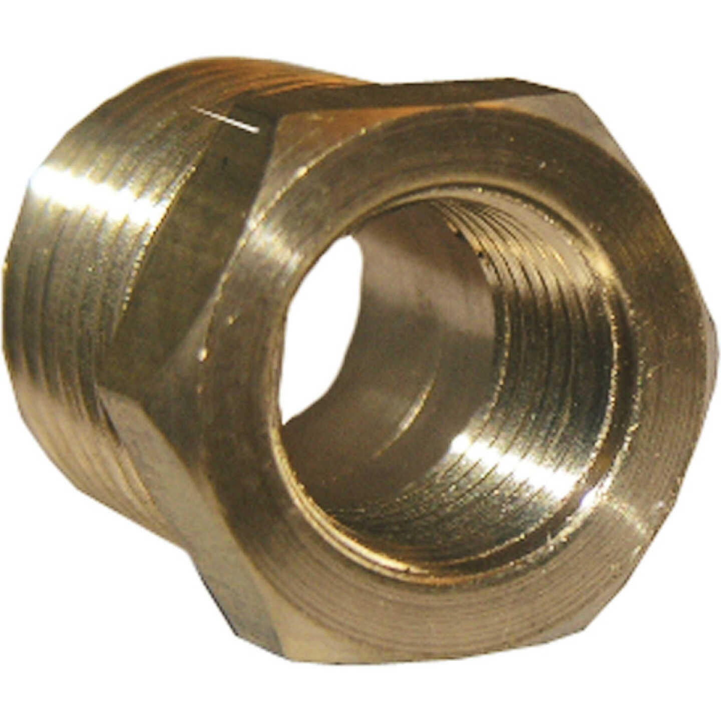 Lasco 1/4 In. MPT x 1/8 In. FPT Brass Hex Bushing Image 1