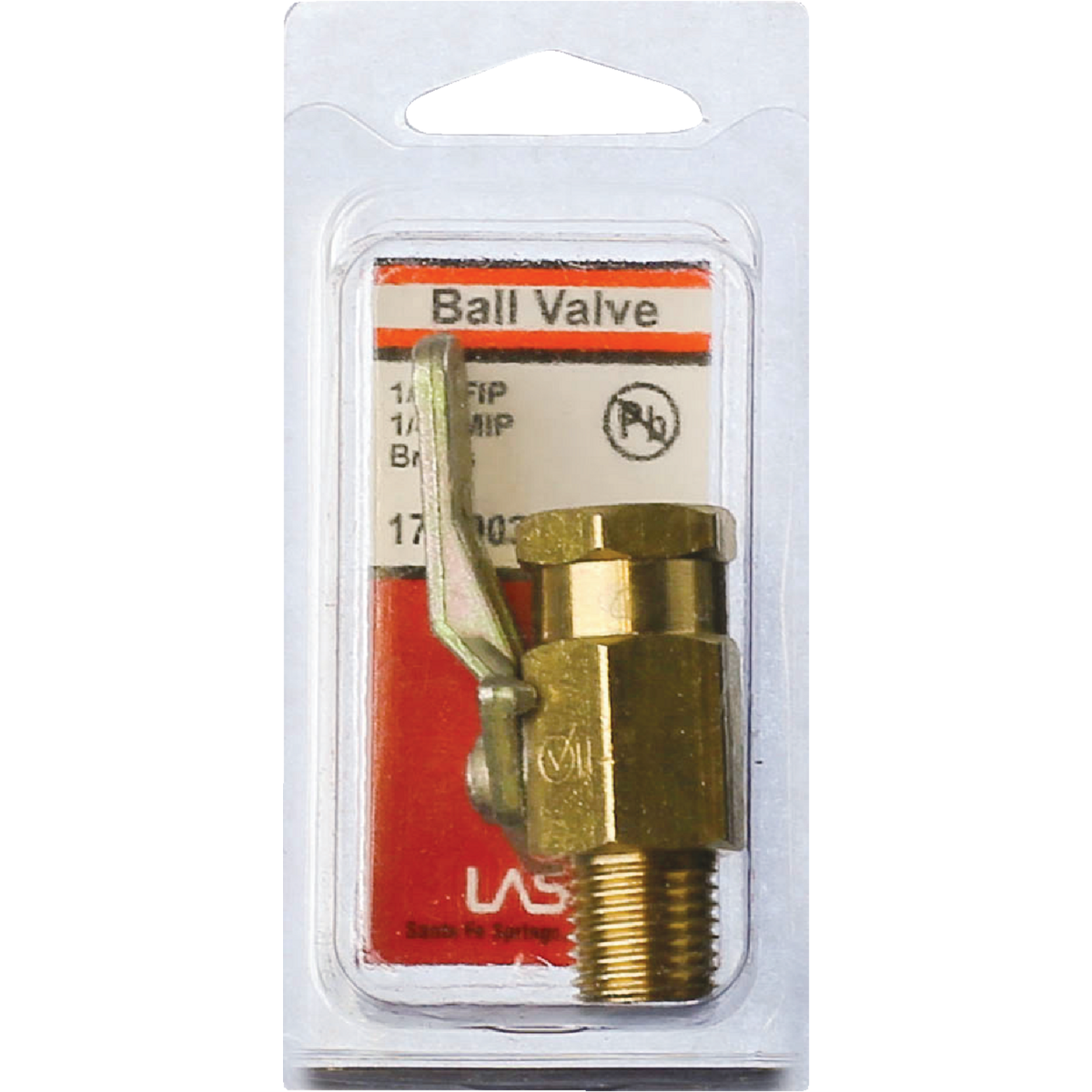 Lasco 1/4 In. FIP x 1/4 In. MIP Brass Threaded Ball Valve Image 2