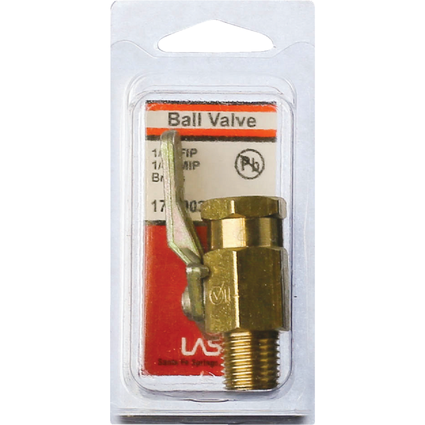Lasco 1/4 In. FIP x 1/4 In. MIP Brass Threaded Ball Valve Image 2