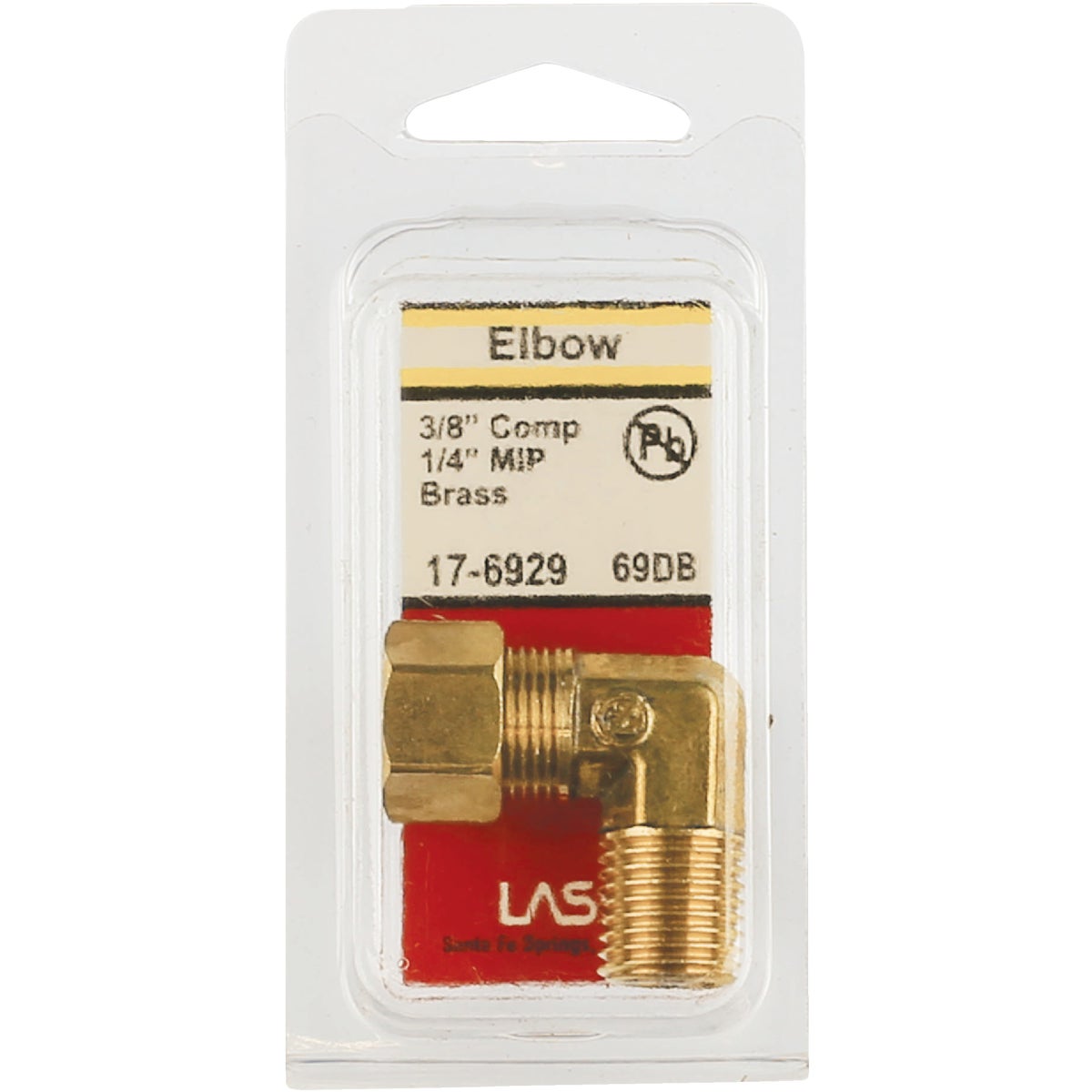 Lasco 3/8 In. C x 1/4 In. MPT 90 Deg. Compression Brass Elbow (1/4 Bend) Image 2
