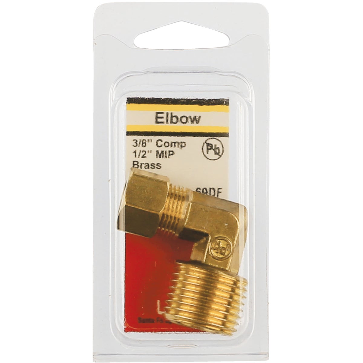 Lasco 3/8 In. C x 1/2 In. MPT 90 Deg. Compression Brass Elbow (1/4 Bend) Image 2