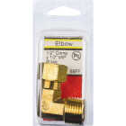 Lasco 1/2 C x 1/2 In. MPT 90 Deg. Compression Brass Elbow (1/4 Bend) Image 2