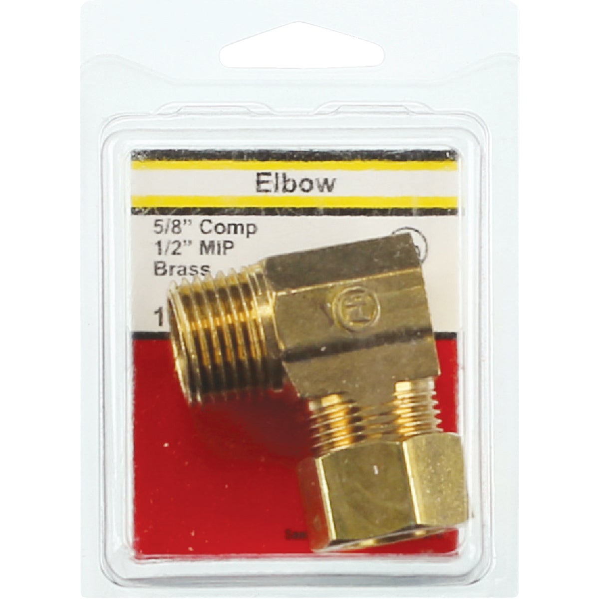 Lasco 5/8 In. C x 1/2 In. MPT 90 Deg. Compression Brass Elbow (1/4 Bend) Image 2