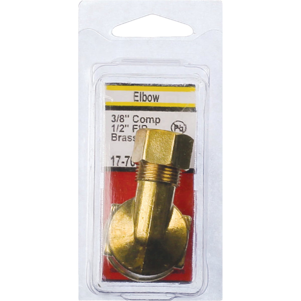 Lasco 3/8 In. C x 1/2 In. FPT 90 Deg. Compression Brass Elbow (1/4 Bend) Image 2