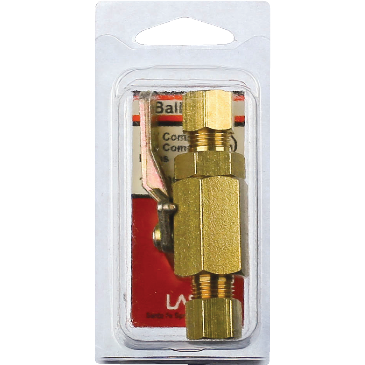 Lasco 1/4 In. C x 1/4 In. C Brass Compression Ball Valve Image 2