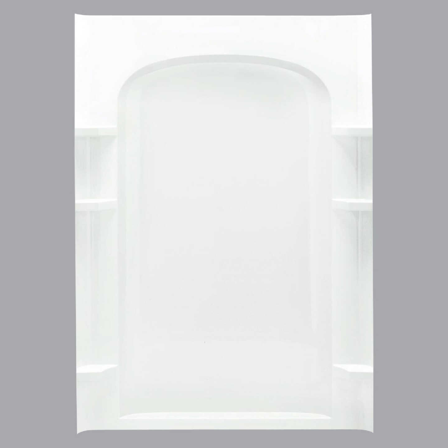 Sterling Ensemble Curve 48 In. W x 72-1/2 In. H 1-Piece Shower Back Wall in White Image 1