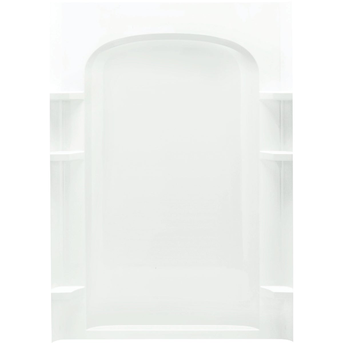 Sterling Ensemble Curve 48 In. W x 72-1/2 In. H 1-Piece Shower Back Wall in White Image 2