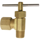 Lasco 1/4 In. C x 1/8 In. MIP Brass Angle Needle Valve Image 1