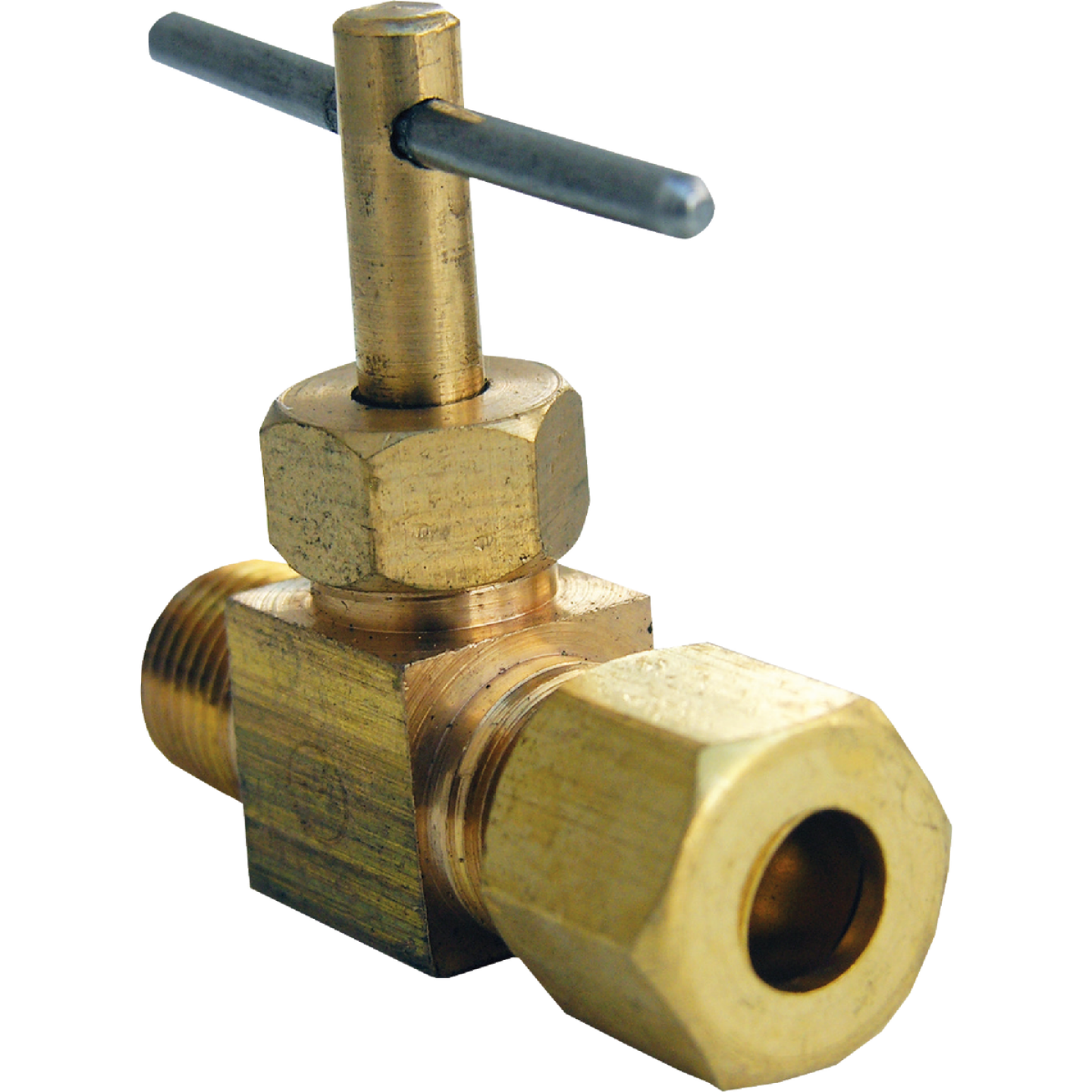 Lasco 1/4 In. C x 1/8 In. MIP Brass Straight Needle Valve Image 1