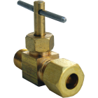 Lasco 1/4 In. C x 1/4 In. MIP Brass Straight Needle Valve Image 1