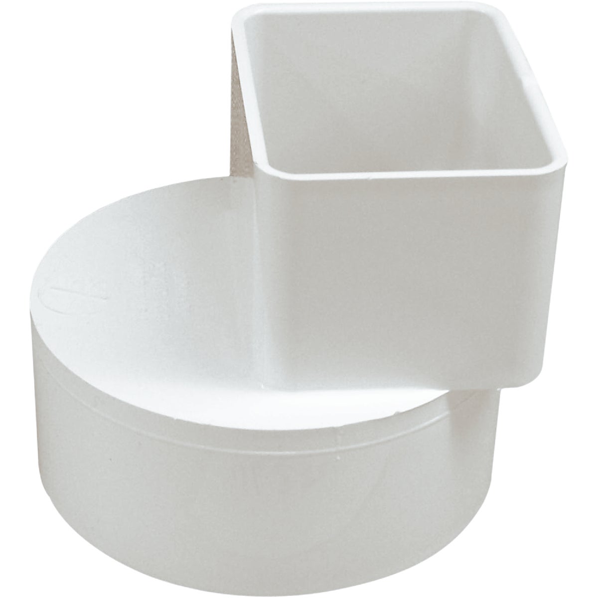 IPEX 2 In. x 3 In. Downspout to 4 In. PVC Pipe Offset Adapter Image 2