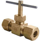Lasco 1/4 In. C x 1/4 In. C Brass Straight Needle Valve Image 1