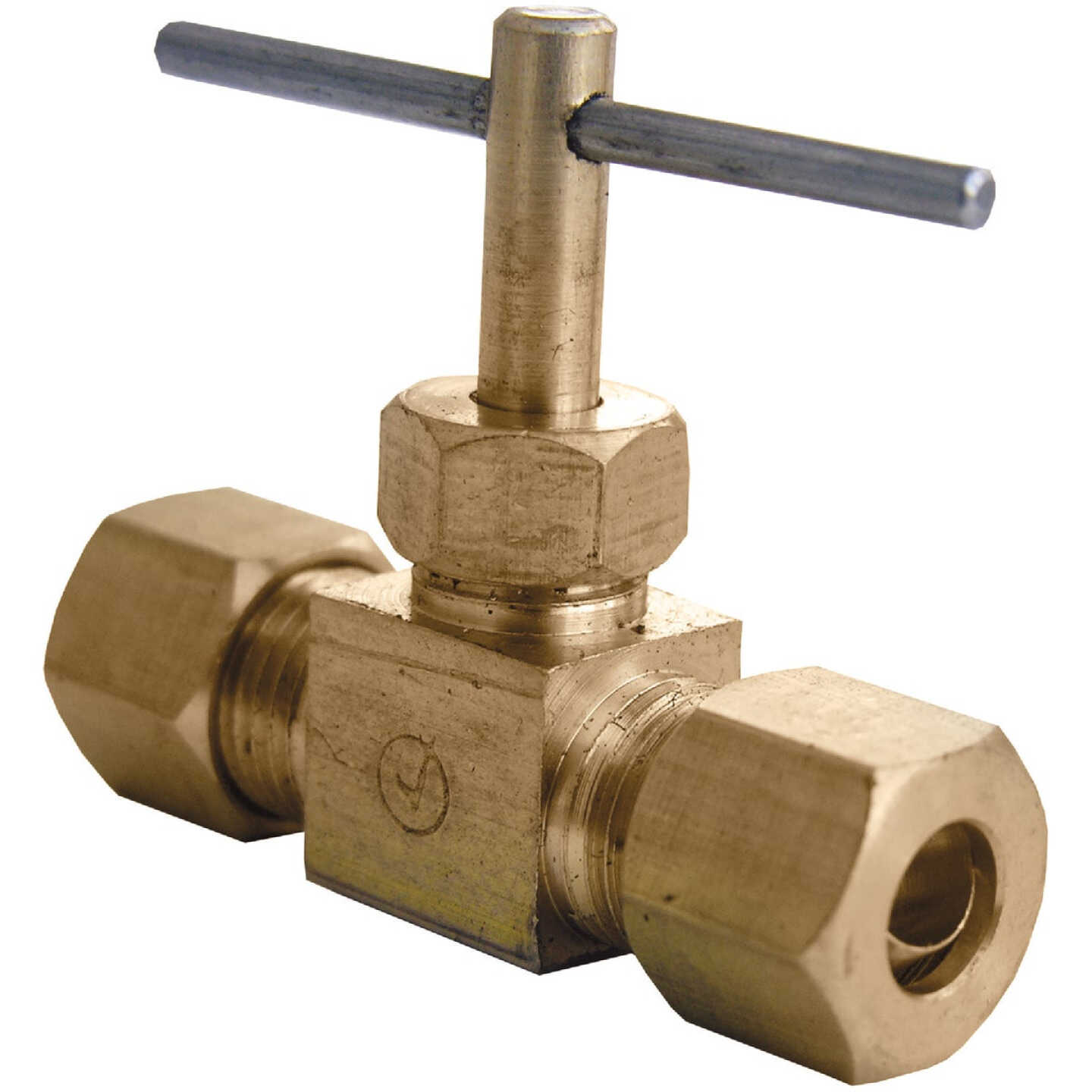 Lasco 1/4 In. C x 1/4 In. C Brass Straight Needle Valve Image 1