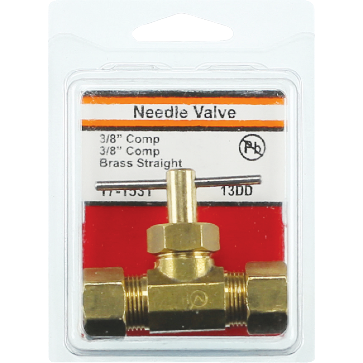 Lasco 3/8 In. C x 3/8 In. C Brass Straight Needle Valve Image 2