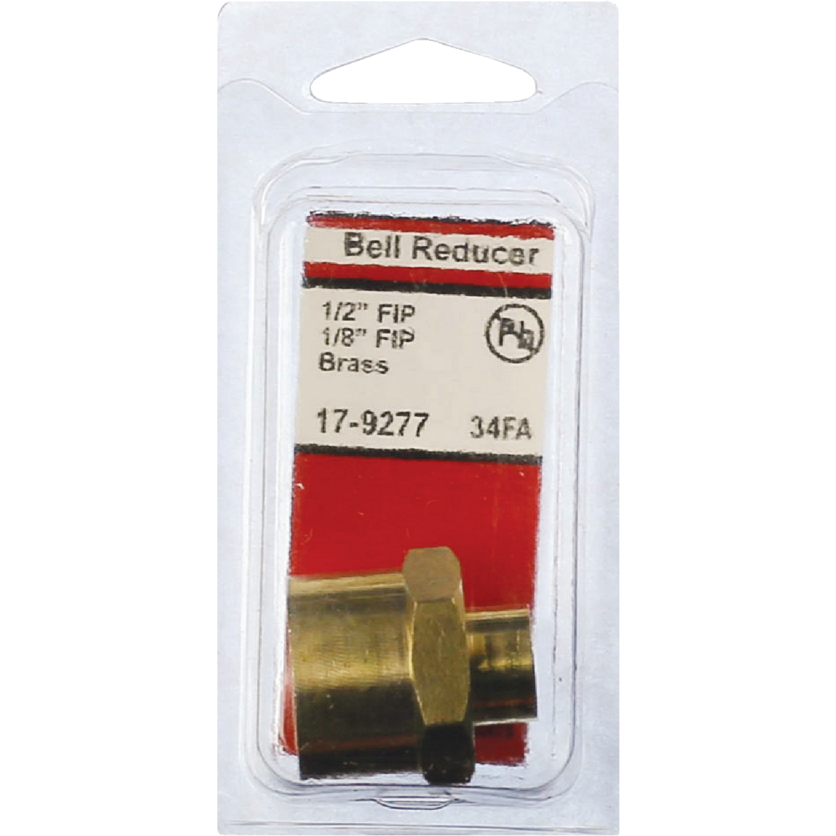 Lasco 1/2 In. FPT x 1/8 In. FPT Yellow Brass Reducing Coupling Image 2