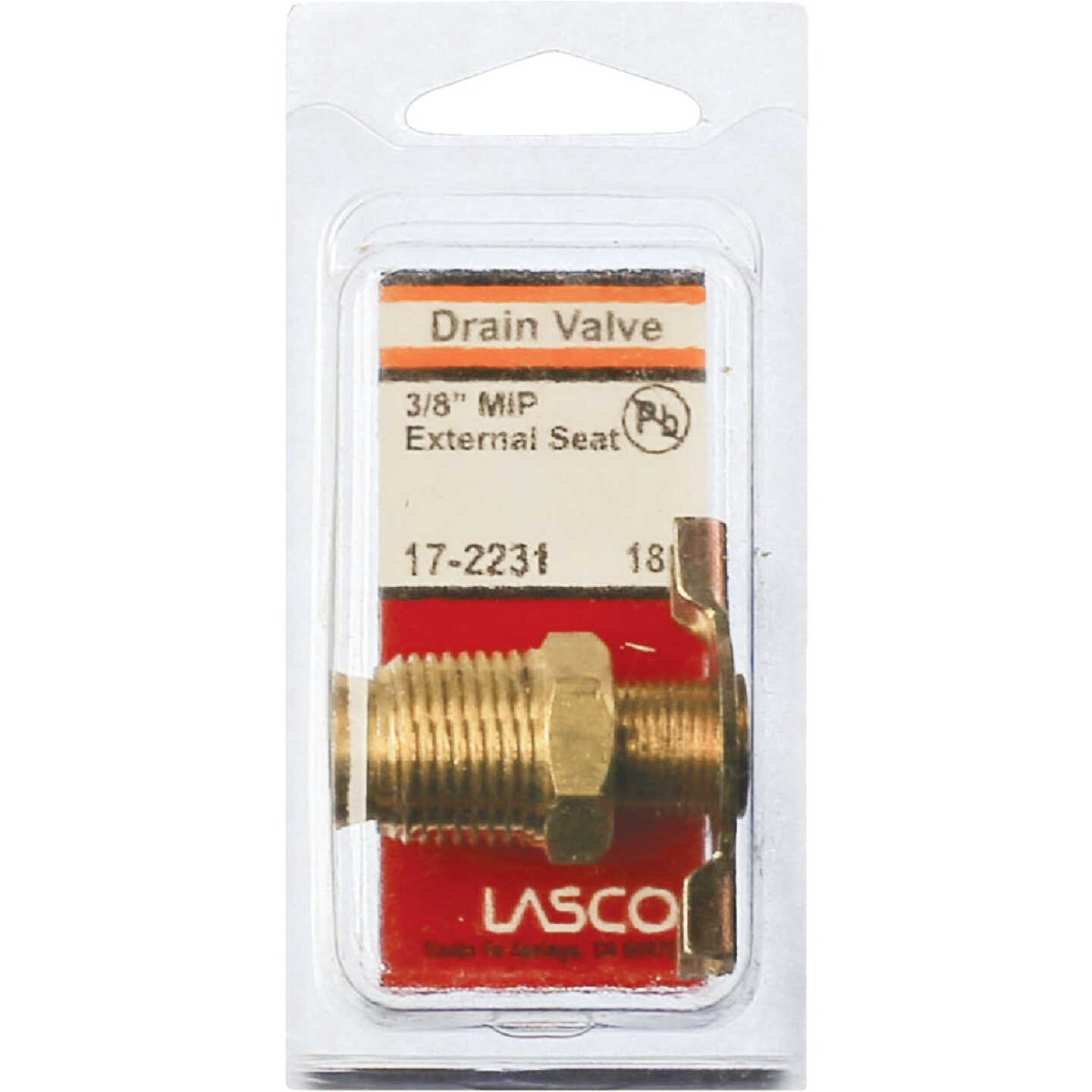Lasco 3/8 In. MPT Brass 200 psi External Seat Drain Cock Image 2