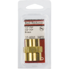 Lasco 1/2 In. FPT x 3/8 In. FPT Yellow Brass Reducing Coupling Image 2