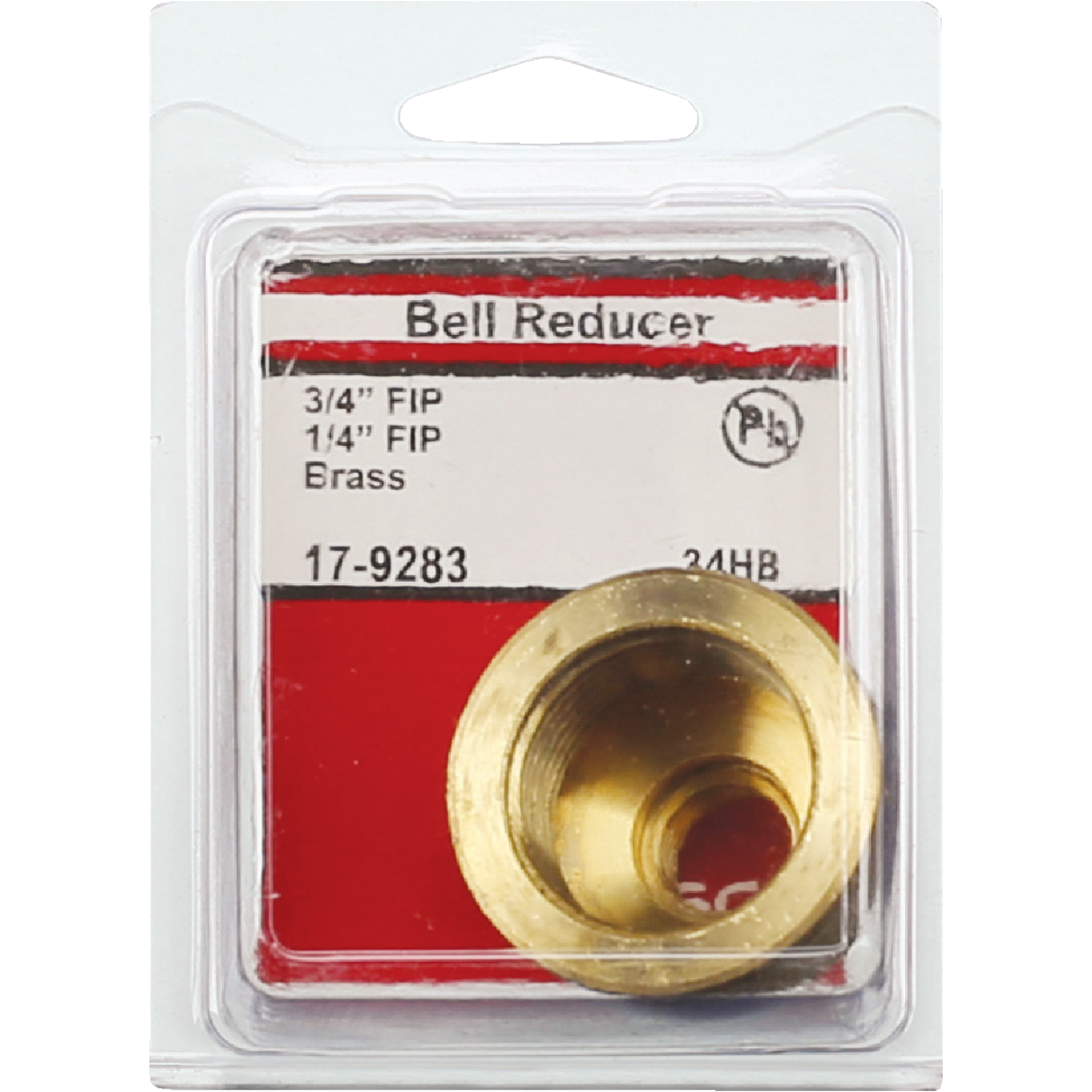 Lasco 3/4 In. FPT x 1/4 In. FPT Red Brass Reducing Bell Coupling Image 2