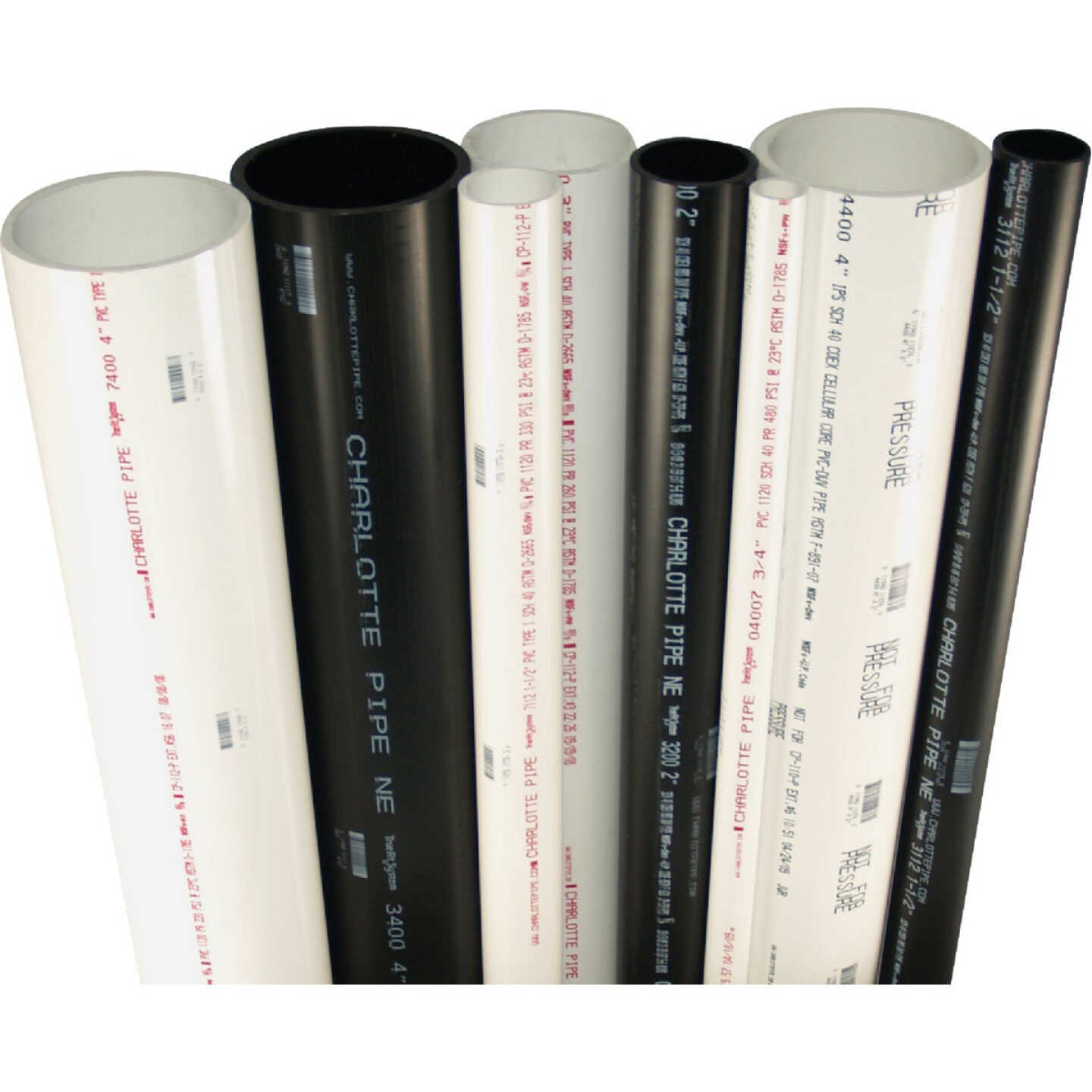 Charlotte Pipe 1-1/4 In. x 10 Ft. Cold Water Schedule 40 PVC Pressure Pipe Image 2