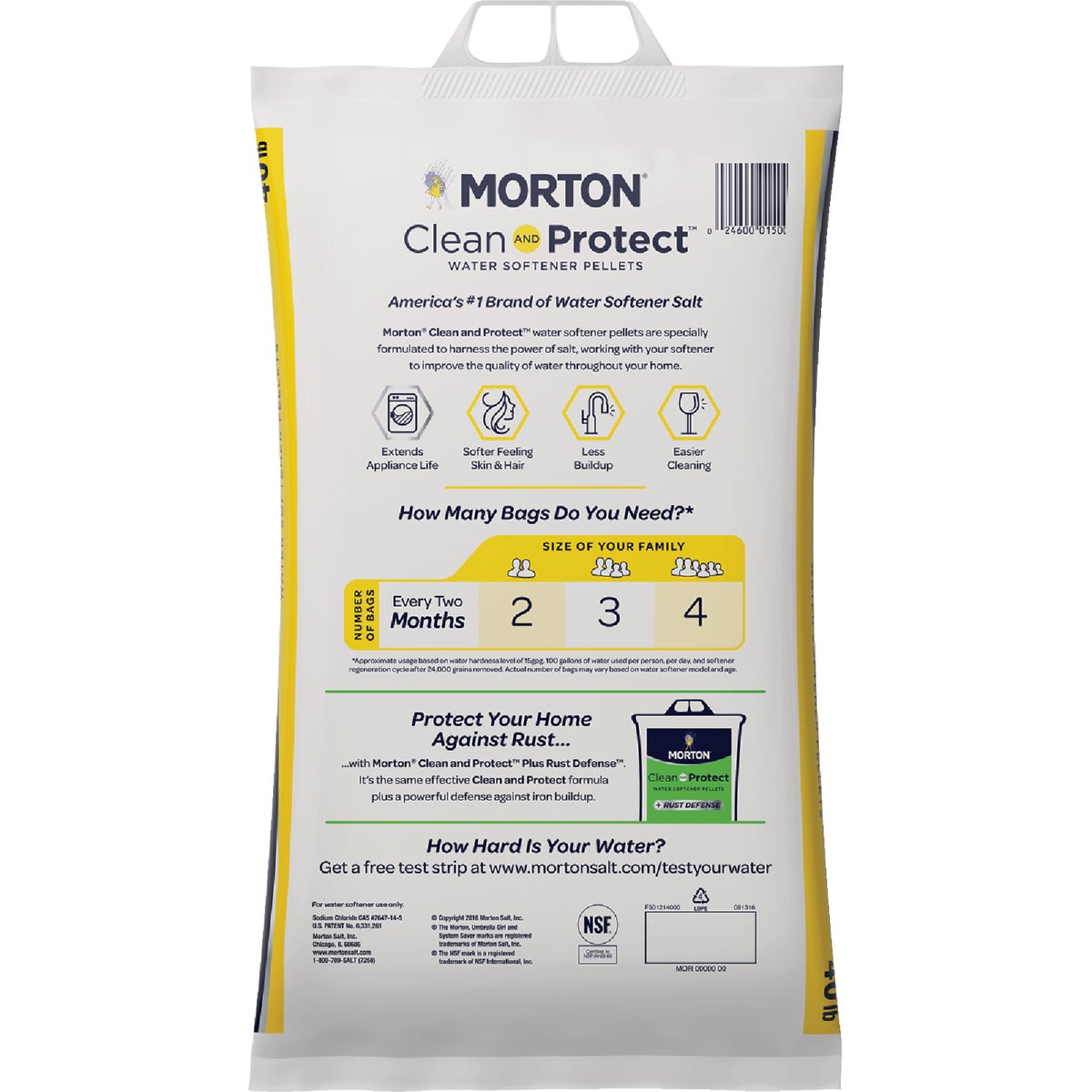 Morton Clean and Protect 40 Lb. Water Softener Salt Pellets Image 7
