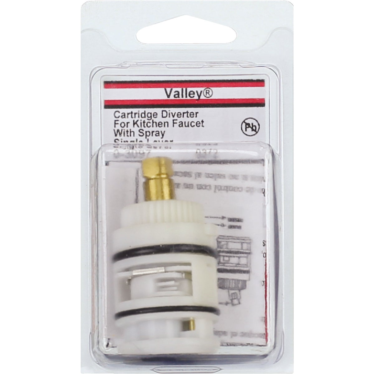 Lasco Valley No. 0372 Single Lever Faucet Cartridge with Diverter Image 2