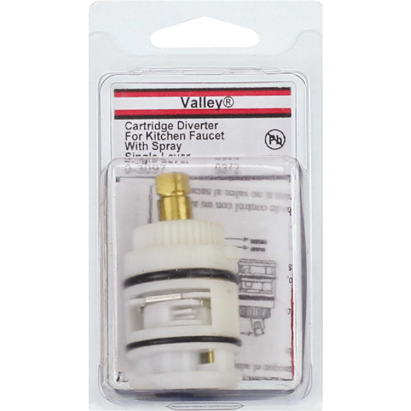 Lasco Valley No. 0372 Single Lever Faucet Cartridge with Diverter Image 2